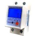 thumbnail image 1 of 5(80)a Medidor de electricidad digital Lcd - Medidor de energía CA - Riel - Kwh - 1 Fase - 2 pines - 2p Din - Ac230v. Afortunado Sencillez, 1 of 5