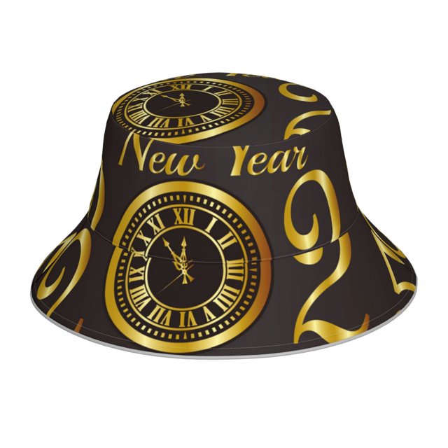 Fotbe 2025 New Year Sombrero Tipo Pescador con Estampado – Sombrero de Sol de Algodón de Moda para Playa, Golf, Pesca