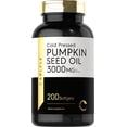 thumbnail image 1 of Carlyle Aceite de Semilla de Calabaza 3000mg 200 C&aacute;psulas - &Aacute;cidos Grasos - Urinario - Piel - Coraz&oacute;n - Digesti&oacute;n - Hecho en USA, 1 of 7