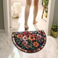 thumbnail image 4 of Dsscvnef Silica Gel Doormat Non Entryway Rug Floral Pattern Semi Decorative Floor Mat for Home Entrance Hallway Durable Absorbent Indoor Outdoor Use, 4 of 5