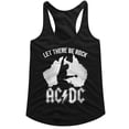 thumbnail image 1 of AC/DC Hard Rock Band Music Let There Be Rock Album Womens Tank Top Tee, 1 of 1