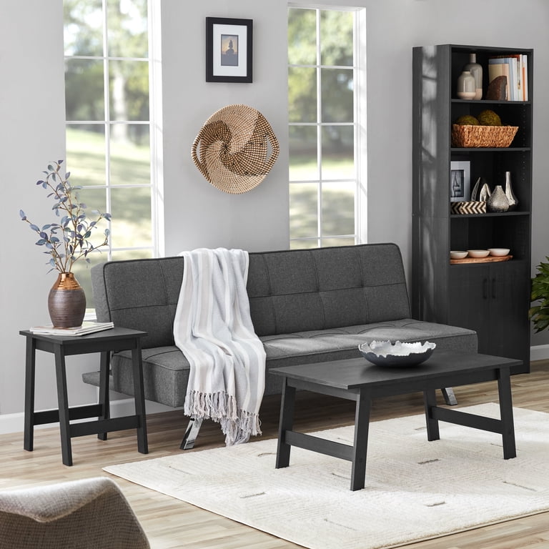 Mainstays Rectangle Coffee Table, Wood Composite Black photo 7