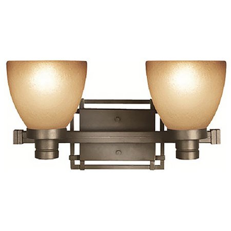 

Woodbridge Lighting Wayman 2-light Steel Metal Bathroom Light in Bronze