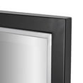 thumbnail image 6 of Head West Beveled Edge Rectangle Wall Mirror with Brushed Chrome and Black Metal Frame for Home Interior Accent 24" x 30", 6 of 8