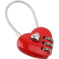 thumbnail image 1 of Candado de combinación portátil NQ Rojo 3 dígitos, 1 of 5