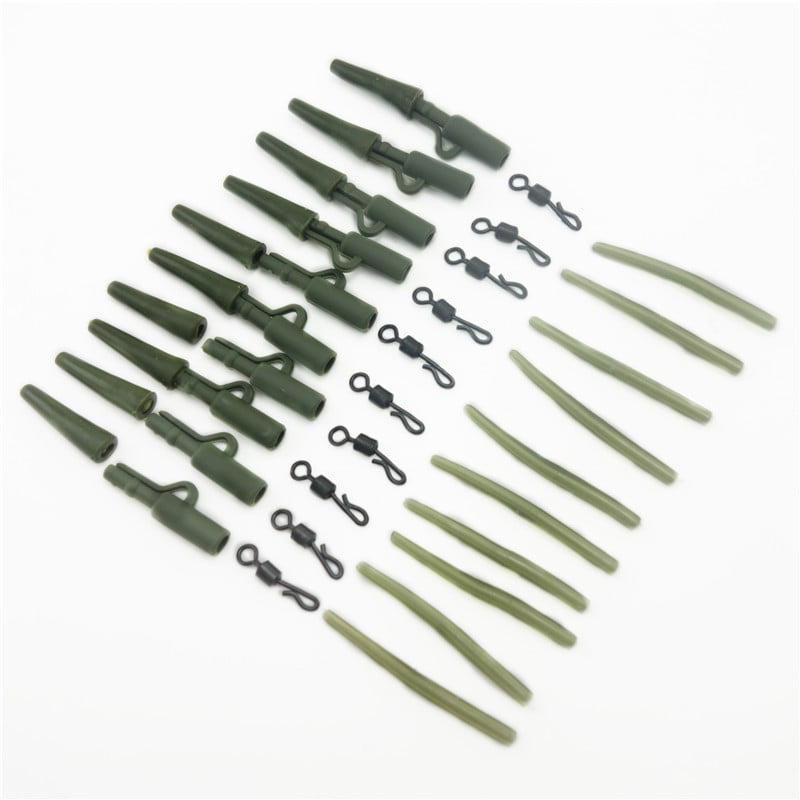 Lead Clip Accessories Carp Dark Green Fishing Tackle High Carbon Steel+Rubber 