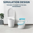 thumbnail image 5 of Also GO Potty Training Toilet for Baby boys and Girls, Realistic Potty Chair with Flush Button and Sound, Toddler Potty Training Seat, Blue, 5 of 9