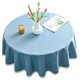 thumbnail image 1 of Manteles de microfibra impermeables, manteles redondos para exterior e interior., 1 of 5