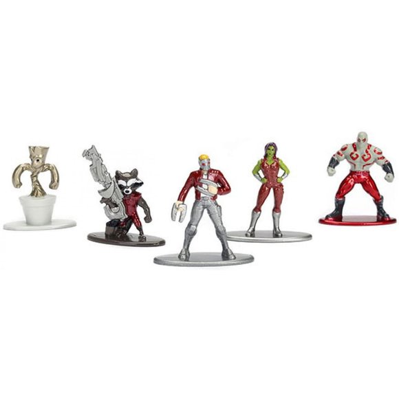 Jada Toys Nano Steel - Marvel: Pack 1 (Spiderman, Symbiote Spiderman, Spider-Gwen, Vulture, Green Goblin)