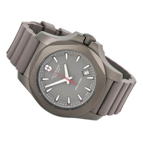 Swiss Army Victorinox Mens INOX Titanium - Grey Dial & Strap