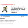 thumbnail image 2 of Direct Injection High Pressure Fuel Pump - Compatible with 2013 - 2014 Volkswagen Jetta 1.4L 4-Cylinder, 2 of 2