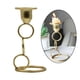 thumbnail image 3 of Portavelas Tealight Portavelas votivas Portavelas Candelabros, Velas cónicas Portavelas de granja Soporte de velas Candelabro de metal para comedor Tres Bucles 6x13cm Macarena Portavelas, 3 of 7