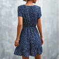 thumbnail image 4 of Mini Vestido de flores NikouMX verano cuello en V corto estampado, 4 of 6