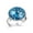 Multi 4, variant on Blue Underwater Sea Life Pattern Stainless Steel Rings for Women, Open Adjustable Ring Promise Ring Jewelry Gifts