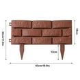 thumbnail image 2 of MesaSe Garden Fence Frame Stones Brick Effect Plastic Edging Border  Decorative Flower Grass Bed Border Interlocking Landscaping Edging Outdoor Lawn Fence Decoration Plant Bordering, 2 of 9