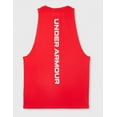 thumbnail image 3 of Under Armour Mens Baseline Cotton Tank Red 600/Summit White Large, 3 of 6
