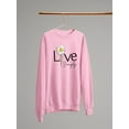 thumbnail image 3 of Live Simply Daisy Sweatshirt Women -Image by Shutterstock, Female 3X-Large, 3 of 4