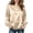 Gold, variant on Glossy Satin Crew Neck Drop Shoulder Puff Cuff Long Sleeve Loose Pullover Casual Blouse Solid for Women Spring Fall Daily Office Wear S-3XL
