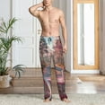 thumbnail image 6 of Haiem Vintage Pink Drive View Men's Pajama Pants Ultra Lightweight Pjs Bottoms Sleepwear Bottom Pants With Pocket Drawstring-Large, 6 of 7