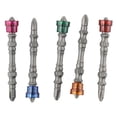 thumbnail image 4 of 5x/kit Colored Magnetic Coil Screwdriver Set Extractor Remover Cross-Drill-Bit, 4 of 7