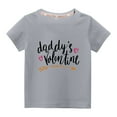 thumbnail image 1 of Pisexur Mode Mignon pour Tout-Petits Garçons Filles Couleur Unie Col Rond Saint-Valentin Imprimé Cœur Manches Courtes, 1 of 4
