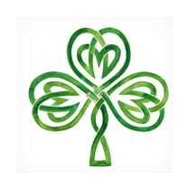 Victoria Borges 'Gilded Shamrock III' Canvas Art