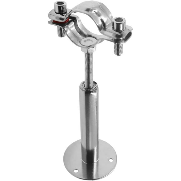 shiyou-Wall Mount Pipe Supports,Ceiling Mount Pipe Strap Clamp, 304 Stainless Steel Adjustable Pipe Bracket Holder Pipe Straps with Screws for PVC Metal Water Pipe Tube Fitting