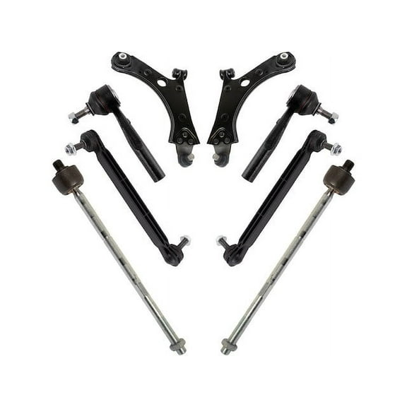 Front Control Arm Ball Joint Tie Rod and Sway Bar Link Kit 8 Piece - Compatible with 2015 - 2018 Jeep Renegade 2016 2017