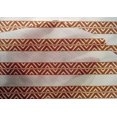 thumbnail image 4 of oneOone Cotton Silk Rust Brown Fabric Stripe & Chevron Geometric Dress Material Fabric Print Fabric By The Yard 42 Inch Wide, 4 of 4