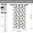 thumbnail image 3 of Monster Cartoon Truck White Pattern Blackout Curtains,Triple Weaved Fabric,Thermal Insulated,Room Darkening,Grommet Top,2 Panels,52x72in(132x183cm), 3 of 6
