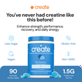 thumbnail image 2 of Create Blue Raspberry Creatine Gummies – 1.5g Creatine Monohydrate, Boost Strength & Focus, 90 Ct, 2 of 10