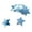 Double mirror light, variant on EXCIXING Glitters Star Paper Garlands Streame for Party Supplies Wedding Decoration