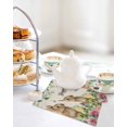 thumbnail image 4 of Easter Kitchen Dish Towels for Drying Dishes Set of 4, Spring Watercolor Bunny Eggs Flower Leaf Beige Waffle Weave Microfiber Hand Tea Bathroom Towels Quick Dry & Absorbent Towel 12x12, 4 of 7