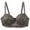 Army Green, variant on Fatuov Women's Push Up Wire Bra Supportive Breathable Everyday Bra for Vacation, Solid Color Full Coverage Lightly Lined Bra 40C, Wine