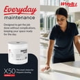 thumbnail image 4 of WypAll GeneralClean X50 Cloths Cleaning Wipes (35015), Jumbo, Strong Towels for Extended Use, White (1 Roll of 1,100 Sheets, 1,100 Sheet Total), 4 of 9