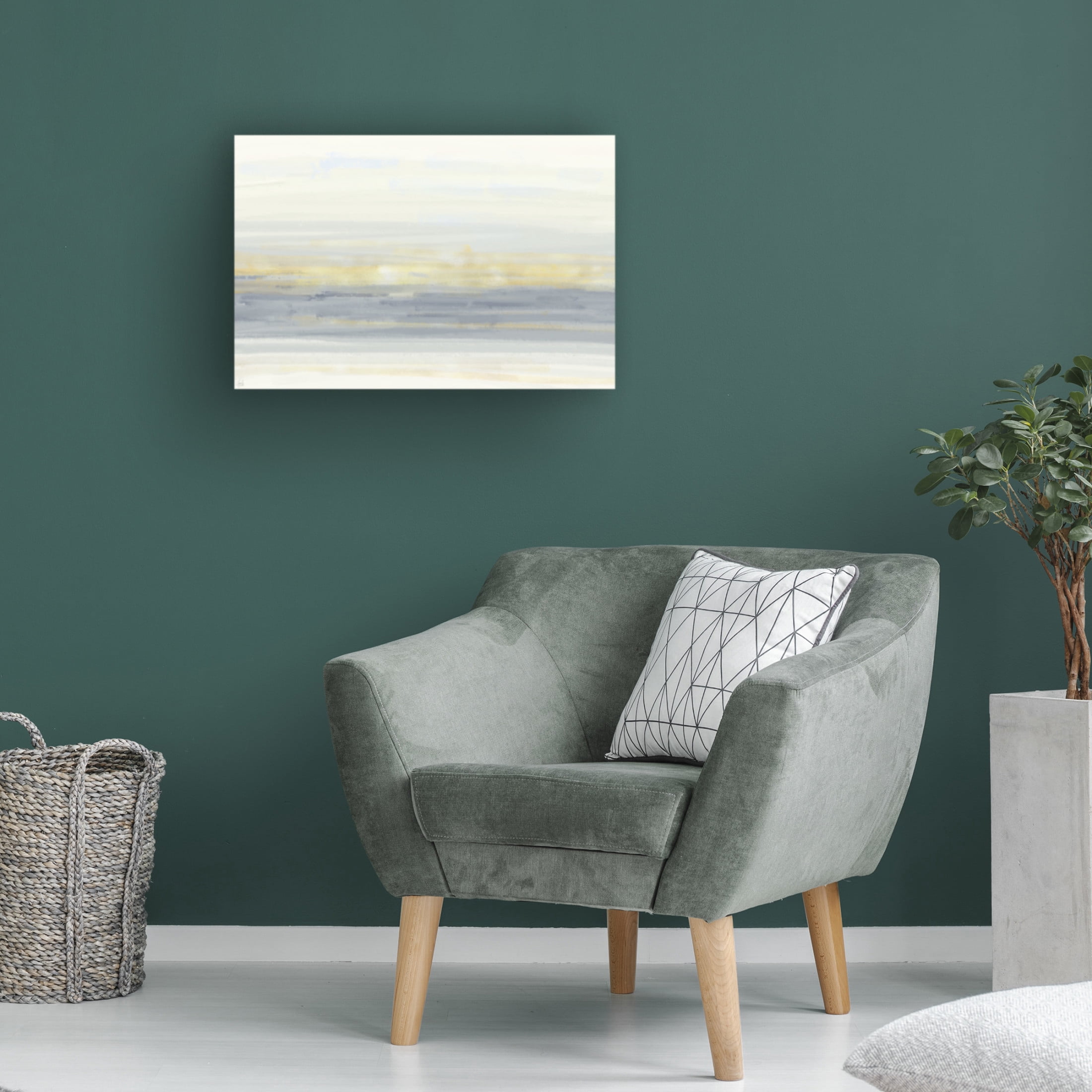 Canvas Wall Art - Line and Brush 'Good Dust Horizon' Wall Art for Living Room, Bedroom, or Office Décor by Trademark Fine Art - 32 x 22 Inches