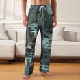 thumbnail image 2 of Demon Slayer Muichiro Tokito Mens Pajama Pants PJs Bottoms Sleepwear Lounge Pants, 2 of 7