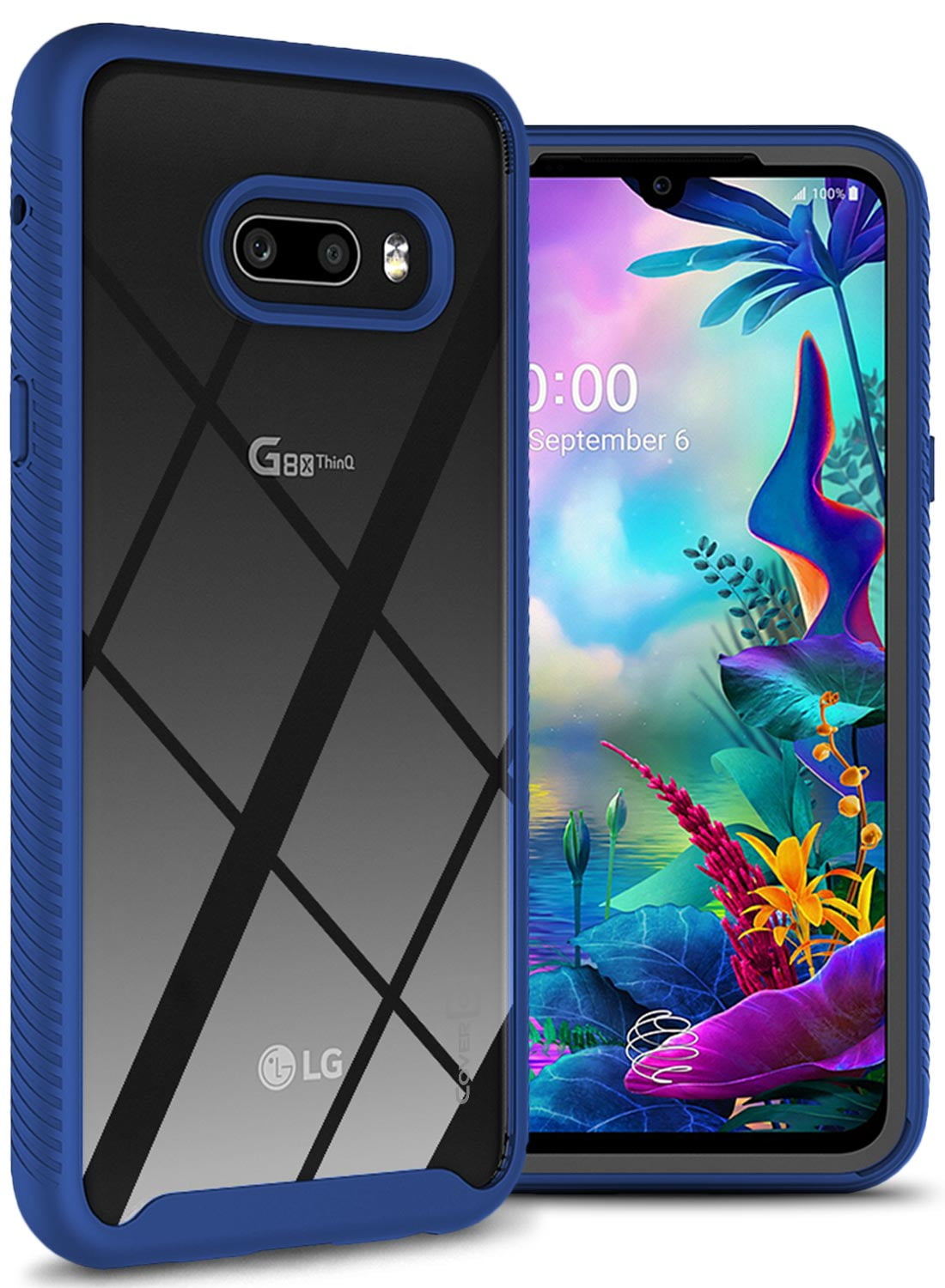 Coveron Lg G8x Thinq V50s Thinq Case Heavy Duty Full Body Slim Fit Shockproof Clear Phone Cover Eos Series Walmart Com Walmart Com