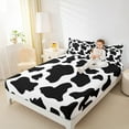 thumbnail image 2 of Manfei Cheetah Cow Print Full Size Sheets, Modern Fashion Bed Sheets, Teens Kids Adult Sheet Sets, Microfiber Bedroom Decor, 4-Piece, 2 of 6