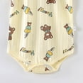 thumbnail image 5 of KPOPLK Summer Newborn Infant Boy Outfit Mamas Baby Boy Clothes Boy Oversized Romper Shirts Short Sleeve Onesie Size 3-6 Months,Yellow, 5 of 5