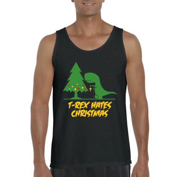 MmF - Men's Tank Top for Men - XMAS DINOSAUR