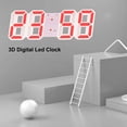 thumbnail image 4 of Graflsoa 3D Perpetual Calendar Smart LED Clock with Temperature Display, Adjustable Brightness, Wall/Tabletop Mount, Multi-Color Light Options, ABS Material, Compact Design, 4 of 7