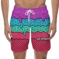 thumbnail image 3 of Men's Casual Shorts Mens Summer Shorts Graphic for Men Sports Shots Mens Workout Mesh Workout Clothes Men Home for Large Basketball Elastic with Foam Beach Dark Purple2 3XL, 3 of 6