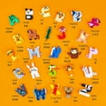 thumbnail image 5 of HI-REEKE Letter Building Block Set Animal Letters Building Kit Plastic Toy Gift for Kid Multicolor, 5 of 7