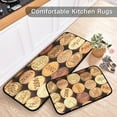 thumbnail image 5 of SKYSONIC Wine Bottle Corks Kitchen Rugs Set of 2, Vintage Floor Runner Area Rug Washable Carpet Mat Perfect for Living Room Bedroom Entryway, 5 of 7