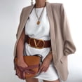 thumbnail image 3 of Women's cardigan jacket European and American fashion lapel slim fit cardigan small suit, 3 of 6