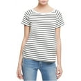 thumbnail image 2 of SANCTUARY $69 Womens New 1494 White Striped Top L B+B, 2 of 2
