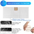 thumbnail image 4 of Vacuum Dust Bag Suitable For Gallon Dry Use Vacuum Cleaner Dust Bag Filter Bag Compatible With Dry Vacuum High Efficiency Dust Removal Bag, 4 of 9