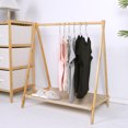 thumbnail image 4 of golytefs Wood Clothes Rack Foldable Clothing Rack Garment Rack For Entryway And Bed Room, 4 of 9