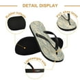 thumbnail image 3 of YAZAOOSummer Flip Flops Creatively Classic Floral Motif in Soft Tones Simple Beach Sandals, 3 of 8